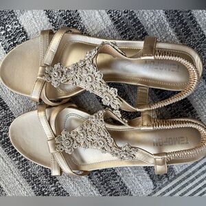 Gold Women's Sandals